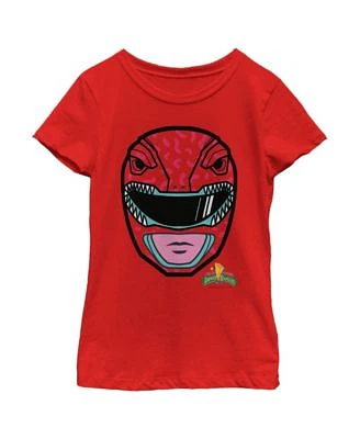 Girl's Power Rangers Red Ranger Helmet Child T-Shirt