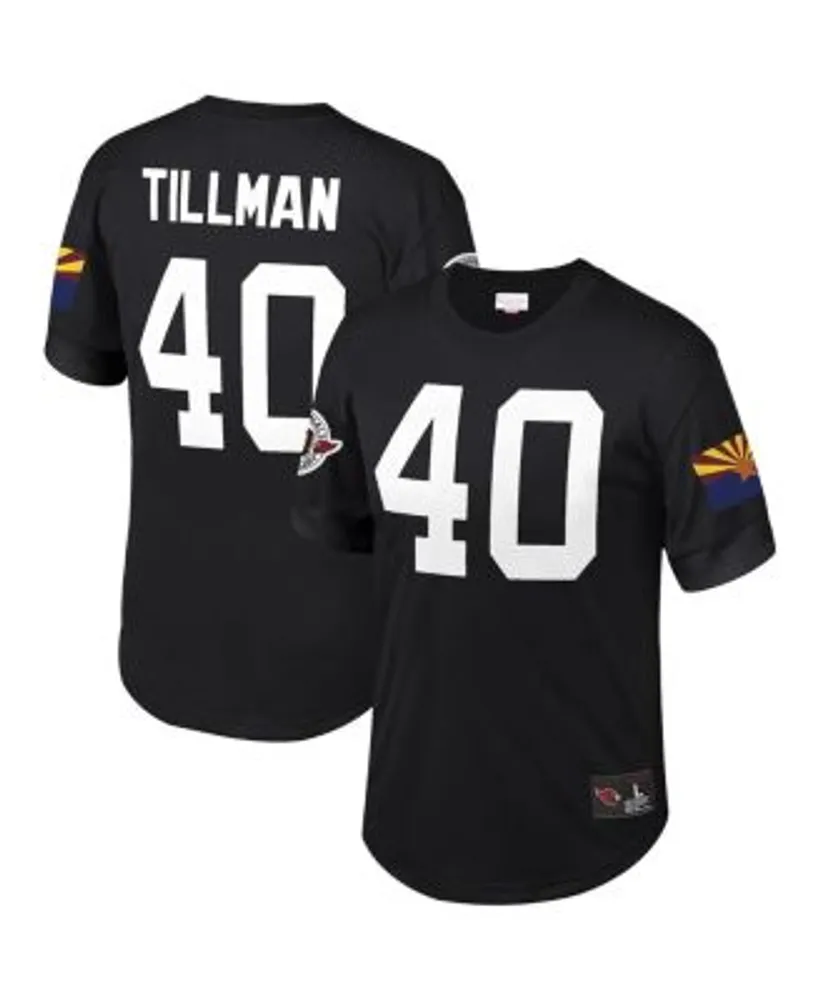 Mitchell & Ness Men's Pat Tillman Black Arizona Cardinals Retired Player  Name and Number Mesh Top