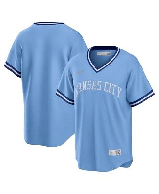 Men's Light Blue Kansas City Royals Road Cooperstown Collection Team Jersey