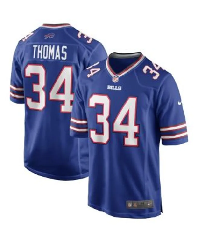 Nike Men's Thurman Thomas Royal Buffalo Bills Game Retired Player Jersey