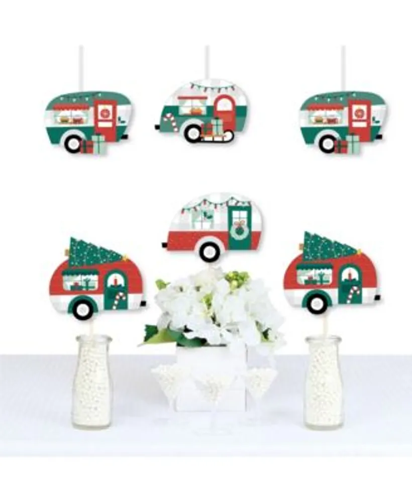 Big Dot of Happiness Camper Christmas - Decorations DIY Red and ...