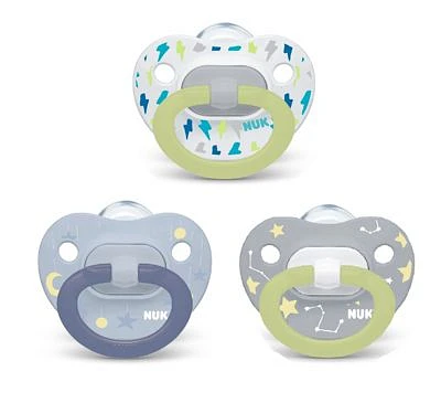 Orthodontic Pacifiers, 6 to 18 Months, Assorted, 3 Pack