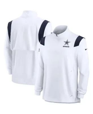 Nike Men's Sideline Coach (NFL Dallas Cowboys) Short-Sleeve Jacket in White, Size: Medium | 00M410A7RD-0BM