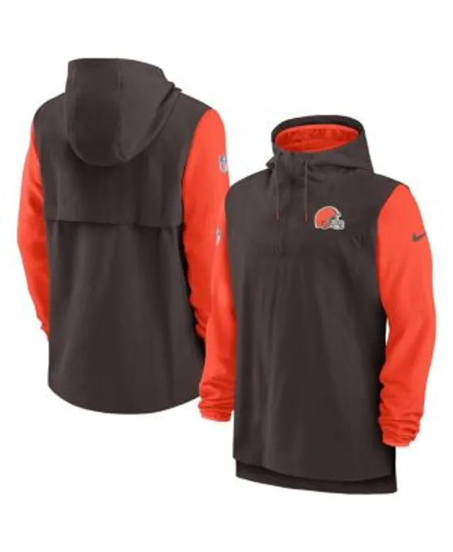 Men's Nike Brown Cleveland Browns Sideline Performance Long Sleeve