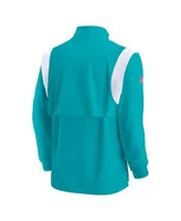 Nike Men's Aqua Miami Dolphins Sideline Athletic Stack Performance