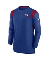 Men's Nike Royal New York Giants Sideline Performance Long Sleeve