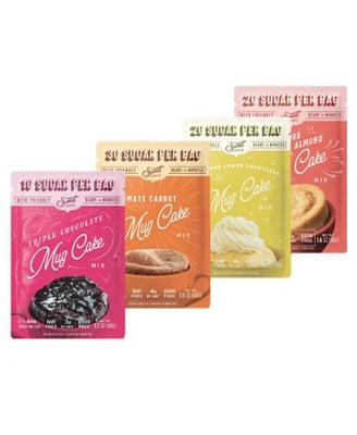 Keto Dessert Mug Cake Mixes - Refined Sugar Free Gluten Free Keto Snack - 4 Keto Mug Cake Mixes - Variety Pack - Diabetic Friendly Keto Sweets and Treats