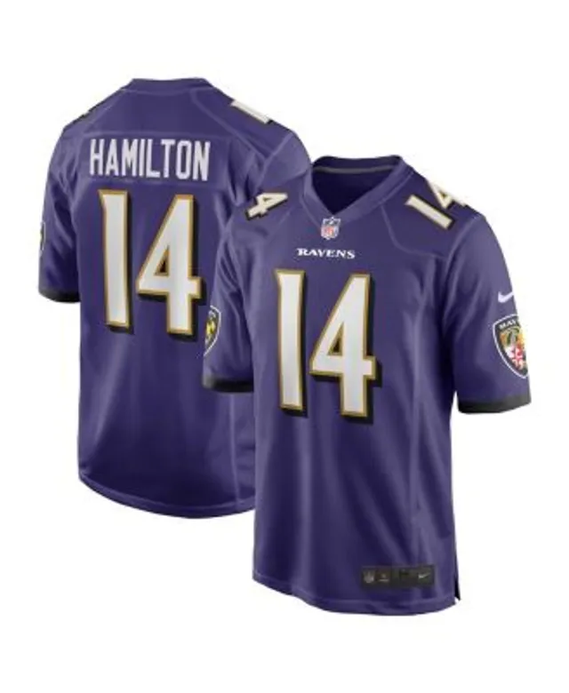 Kyle Hamilton Baltimore Ravens Youth Black Name & Number Logo T-Shirt 