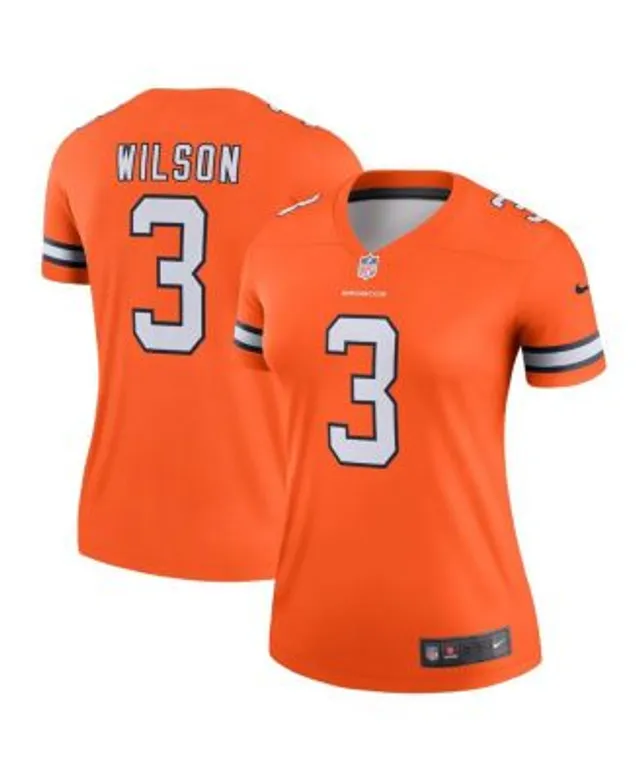 Nike Russell Wilson Orange Denver Broncos Alternate Game Jersey