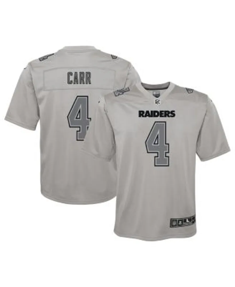 Nike Youth Boys Derek Carr Gray Las Vegas Raiders Atmosphere Game