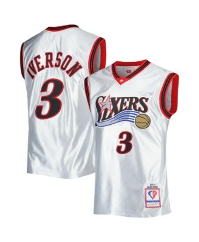 New Mens Mitchell & Ness 76ers Sixers 1982 Gold Moses Malone