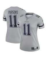 Women's Nike Micah Parsons Silver Dallas Cowboys Inverted