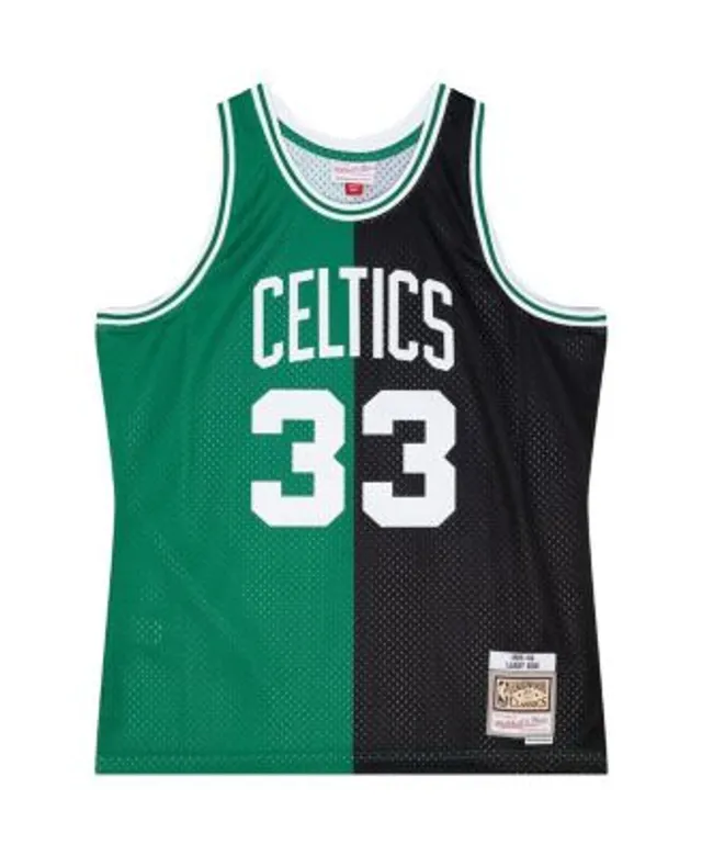 Larry Bird Boston Celtics Mitchell & Ness Sublimated Player Tank Top -  Kelly Green/Black