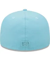 Men's New Era Light Blue Atlanta Braves Color Pack 59FIFTY Fitted Hat