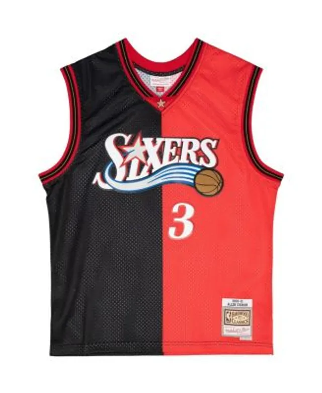 NBA_ Split Two Colors Basketball Jersey Allen Iverson Pippen Hakeem  Olajuwon Tracy McGrady Vince Carte''nba''jerseys 