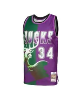 Mitchell & Ness Ray Allen Milwaukee Bucks 1996-97 Reload Swingman Jersey -  Purple