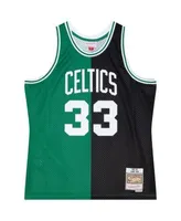 Men's Mitchell & Ness Larry Bird Gold Boston Celtics 75th Anniversary  1985/86 Hardwood Classics Swingman Jersey