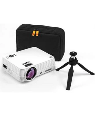 FLIK X4 Portable Projector, 480p Home projector with Carry Case