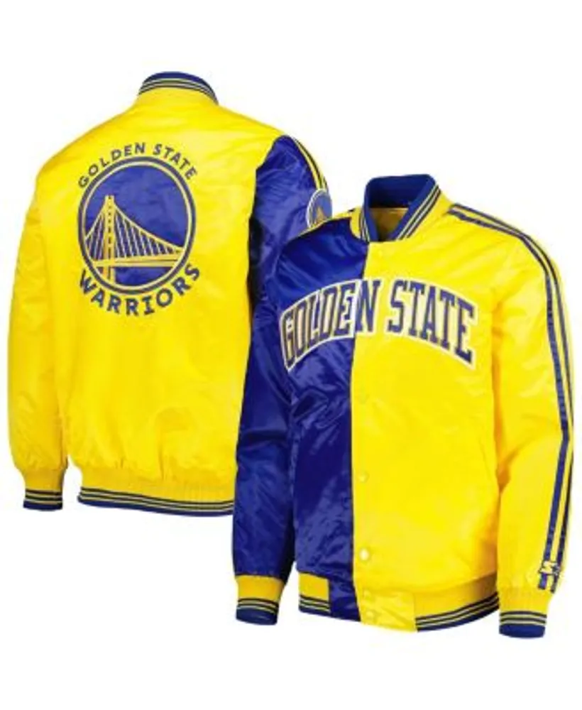 Starter Golden State Warriors Varsity Satin Full-Snap Jacket XXL / Warriors Blue Mens Outerwear