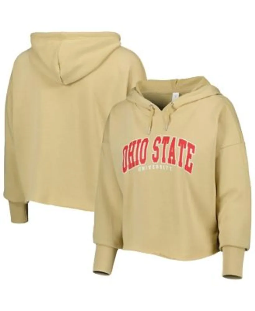 Women's Black/Scarlet Ohio State Buckeyes Plus Size Anorak