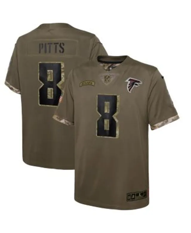 Nike Youth Boys Kyle Pitts Olive Atlanta Falcons 2022 Salute To Service  Player Limited Jersey