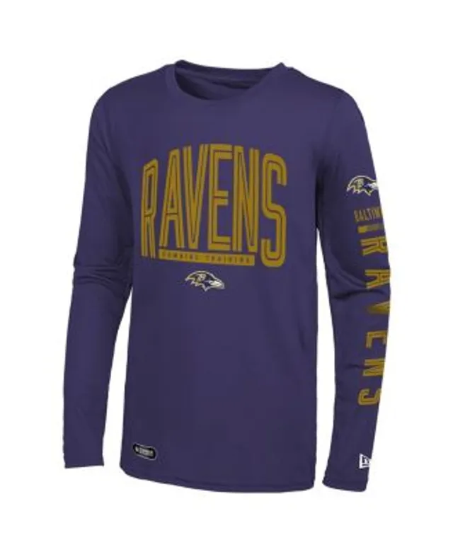 Baltimore Ravens New Era Combine Authentic Red Zone Long Sleeve T-Shirt -  Heathered Gray