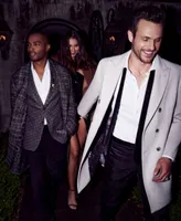 Tallia Men's Wool Slim-Fit Double-Breasted Overcoat - Macy's
