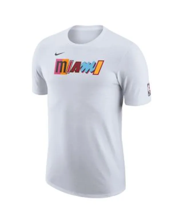 Miami Heat New Era 2022/23 City Edition Brushed Jersey T-Shirt - White