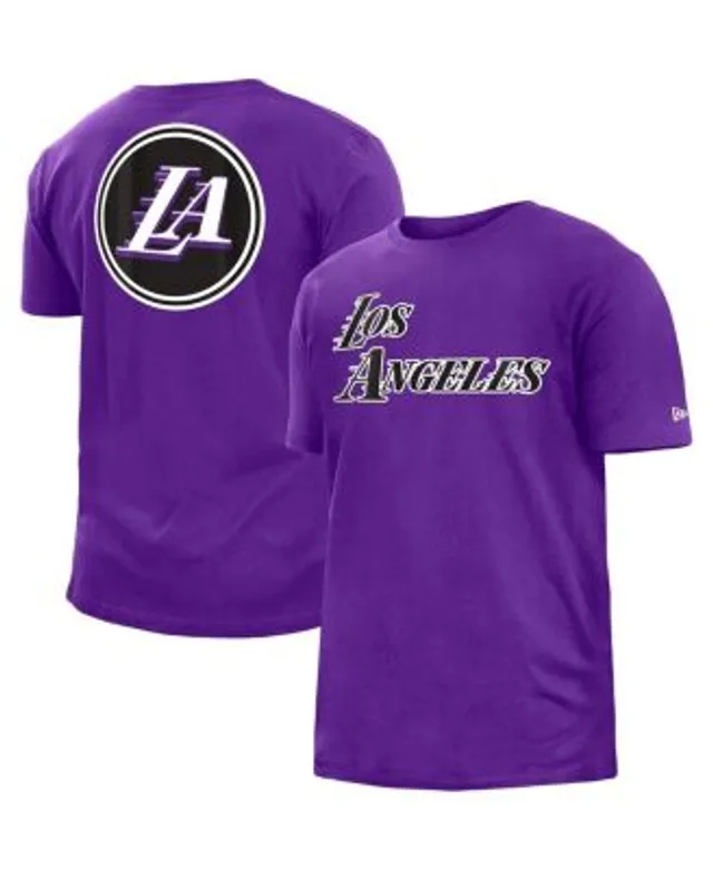 New Era Women's Los Angeles Lakers Purple Logo Long Sleeve Shirt, Large