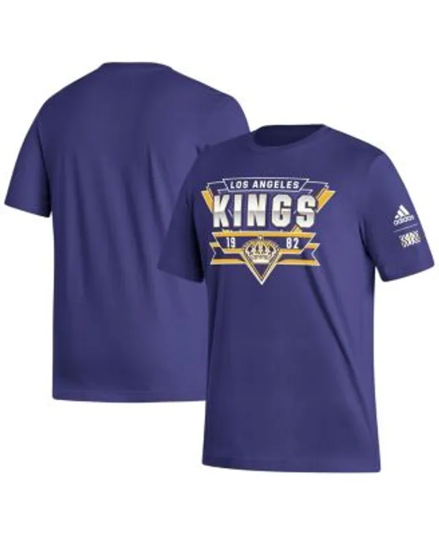 Men's Los Angeles Kings Anze Kopitar adidas Purple Reverse Retro 2.0 Name &  Number T-Shirt