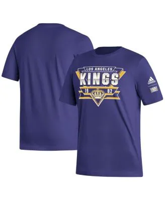 Men's Los Angeles Kings adidas Purple Reverse Retro 2.0 Fresh Playmaker T- Shirt