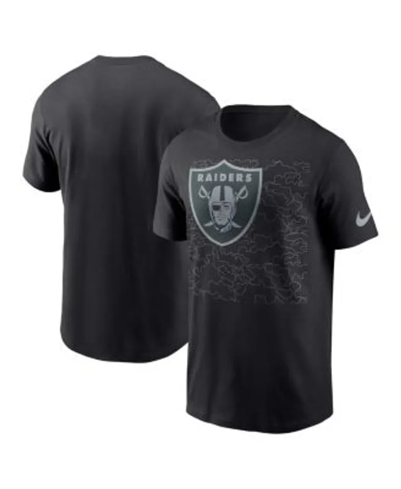 Las Vegas Raiders Nike Reflective Long Sleeve T Shirt - Mens