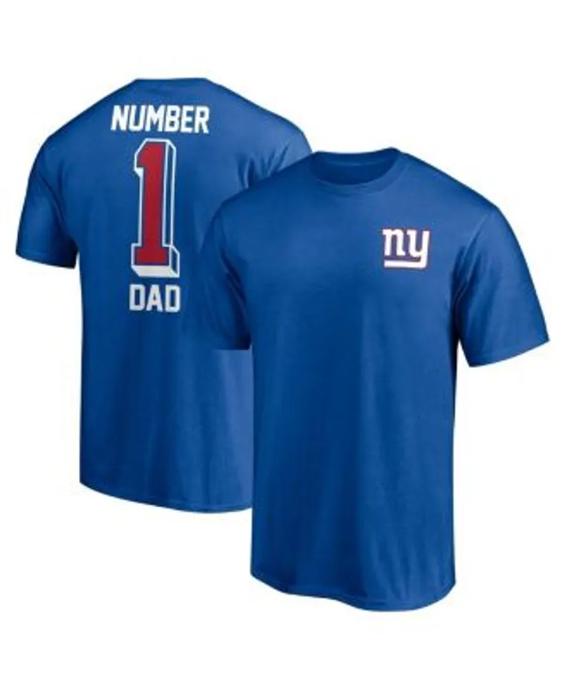 Men's Fanatics Branded Royal New York Giants #1 Dad T-Shirt