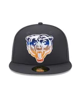 Men's New Era Cream Chicago Bears Chrome Color Dim 59FIFTY Fitted Hat