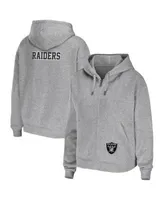 Women's Nike Heather Charcoal Las Vegas Raiders Fleece Raglan Hoodie Dress Size: Extra Large