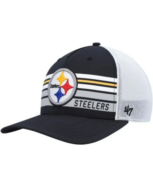 Fan Favorite Men's Black/White Pittsburgh Steelers Gannon Snapback Hat :  Sports & Outdoors 