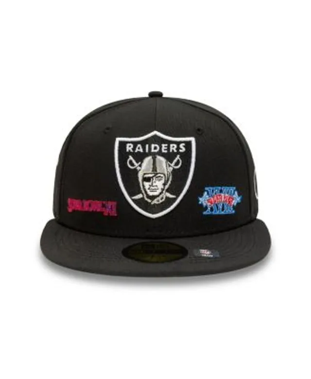 Las Vegas Raiders New Era Historic Champs 59FIFTY Fitted Hat - Black