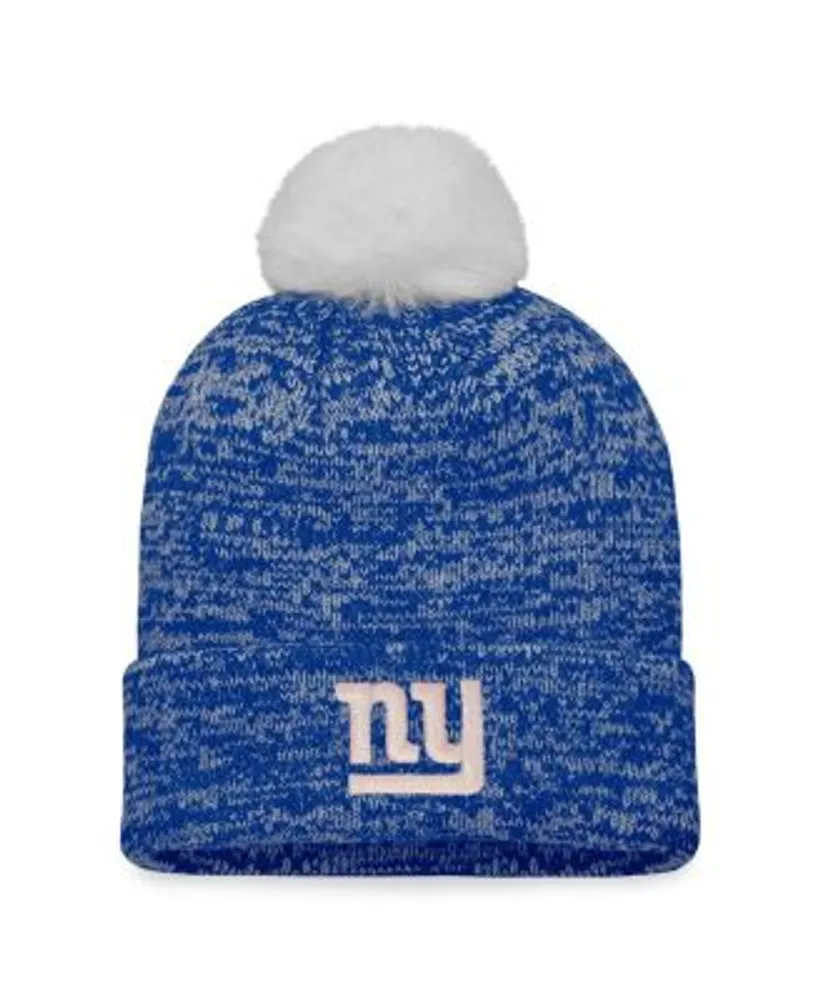 Fanatics Women's Branded Royal New York Giants Iconic Cuffed Knit Hat with  Pom