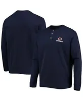 Lids Chicago Bears Junk Food Thermal Henley Long Sleeve T-Shirt - Navy