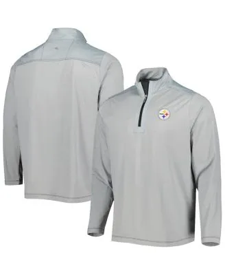 Nike Men's Pittsburgh Steelers Sideline Coaches Short Sleeve Jacket - White - M (Medium)