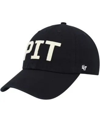 Women's '47 Black Pittsburgh Steelers Millie Clean Up Adjustable Hat