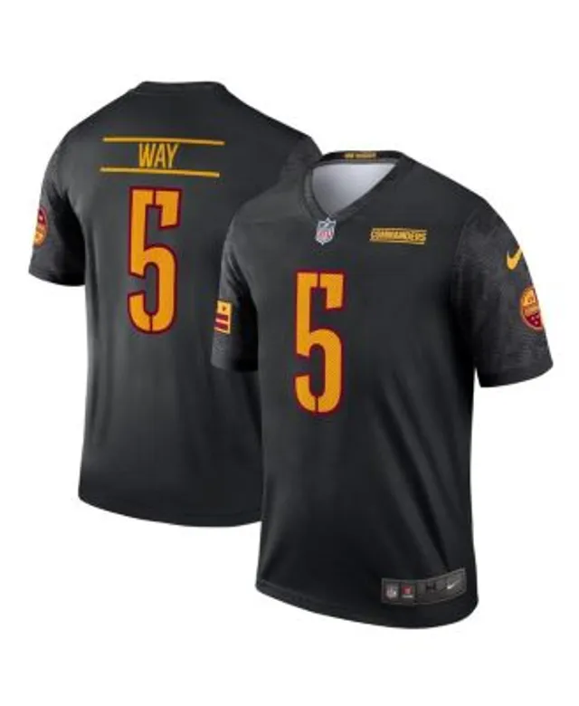 Men's Nike Terry McLaurin Black Washington Commanders Player Name & Number  T-Shirt