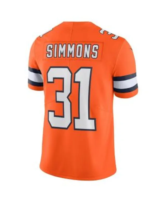 Men's Nike Justin Simmons Orange Denver Broncos Alternate Legend Jersey