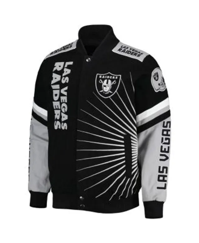 Las Vegas Raiders Letterman Jacket - Black/White