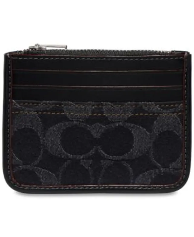 COACH Signature Jacquard Small Wristlet - Macy's