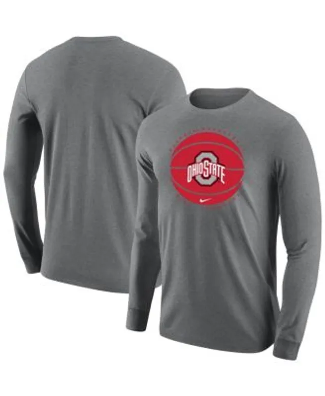 Mitchell & Ness Men's Scarlet Ohio State Buckeyes Legendary Henley  3/4-Sleeve T-shirt