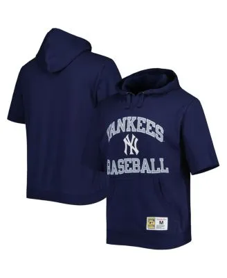 Mitchell & Ness Men's Navy, Gray New York Yankees Colorblocked Fleece Pullover  Hoodie - Macy's