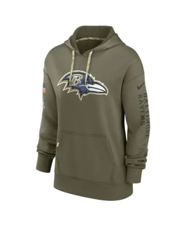 Baltimore Ravens Nike 2022 Salute to Service Therma Performance Pullover  Hoodie - Olive