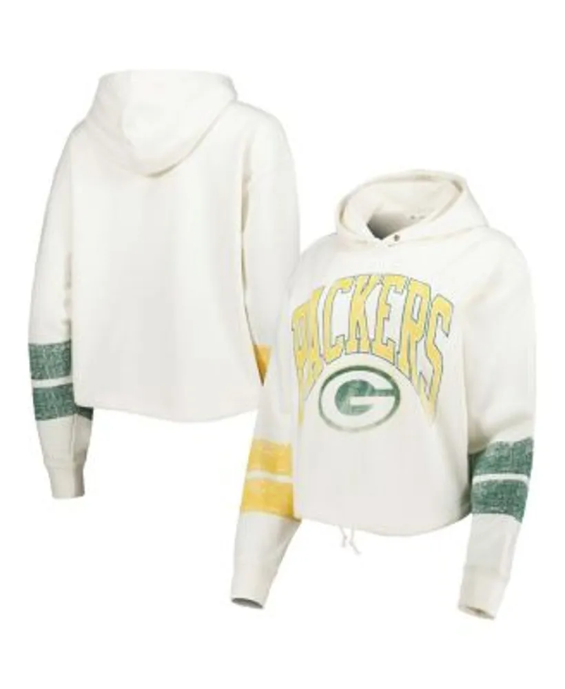 47 Brand Women's Oatmeal Green Bay Packers Harper Pullover Hoodie