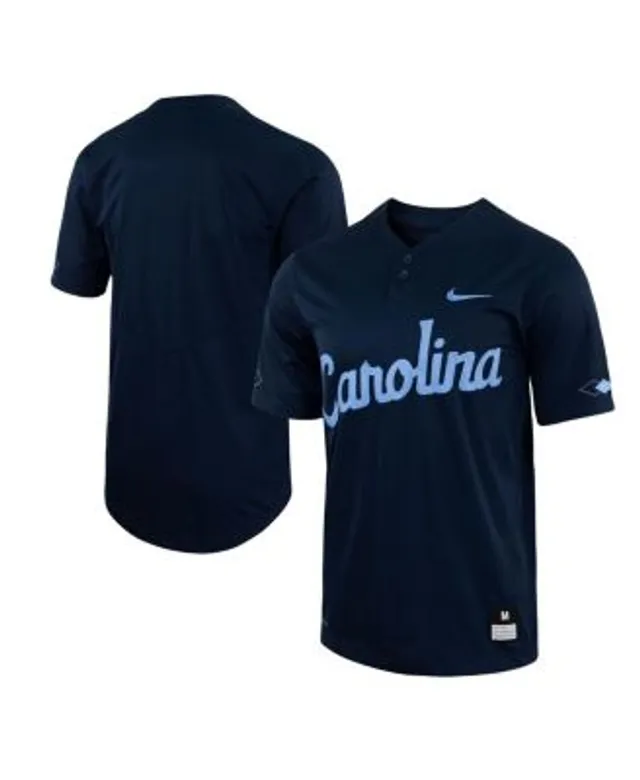 Men's Nike Carolina Blue North Tar Heels Replica Full-Button Baseball Jersey Size: Large